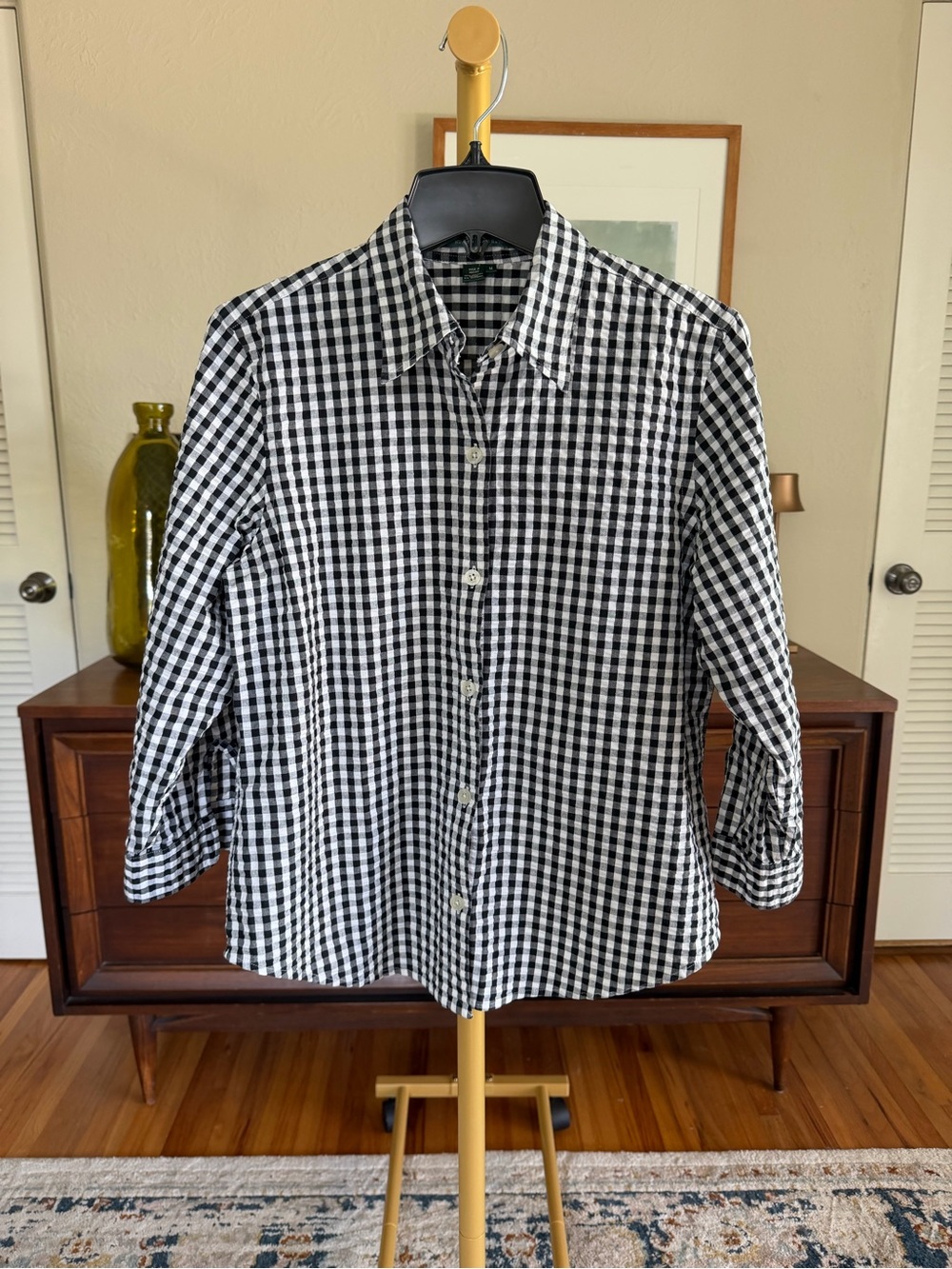 Lauren Ralph Lauren Gingham Button-Down Shirt | Medium